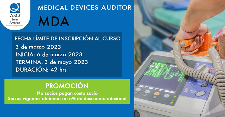 El Auditor de Dispositivos Médicos es aquel profesional que entiende las normas, principios, regulaciones, directivas y guías para auditar un sistema biomédico.